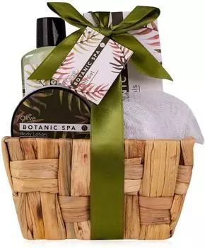 Accentra Olive Spa Bade- & Pflegeset Damen im Seegraskörbchen (6055164AC)