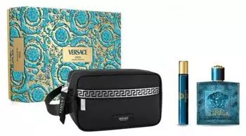 Versace Eros pour Homme Geschenkset Eau de Toilette 100ml + 10ml + Trousse