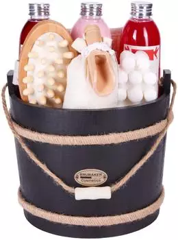 Brubaker Wellness Badeset Cranberry, 9-tlg. im Badefass