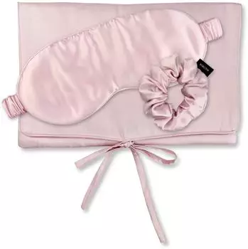 Ailoria Travel Set Beauty M Tasche, Schlafmaske & Scrunchie aus Seide, rosa (44256830-0)