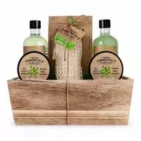 Geschenkset OLIVE in Holzkorb - Neuware