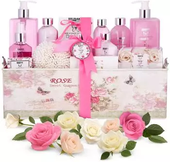 Brubaker Classic Rose Bade- & Duschset Rosenduft, 17-tlg. (BeautySet_15QF16)