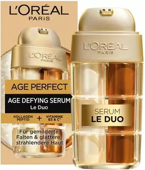 L'Or&eacute;al Age Perfect Serum Le Duo Mini Anti-Aging 2-in-1 15ml