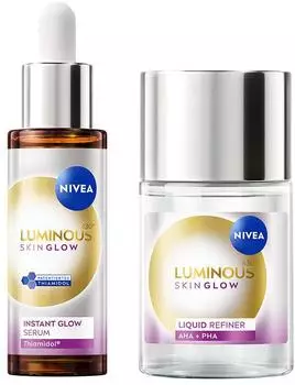 Nivea Luminous630 Skin Glow Routine Set Liquid Refiner & Instant Serum
