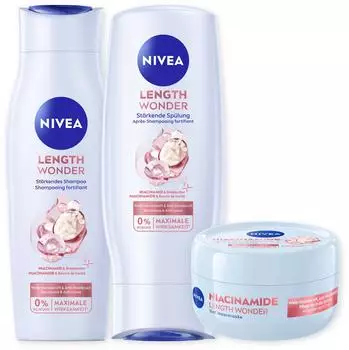 Nivea Length Wonder Routine Set Shampoo, Spülung & Haarmaske
