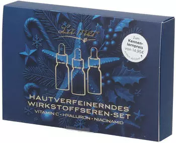 LA MER Wirkstoff-Seren Set Christmas Edition 2026, Vitamin C, Hyaluron & Niacinamid, 3x5ml