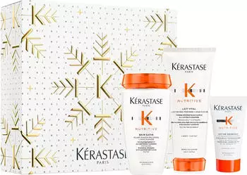 K&eacute;rastase Nutritive Trio Holiday Set (Nutritive Bain Satin 250ml, Nutritive Lait Vital 200ml, Nutritive Nectar Thermique 50ml)