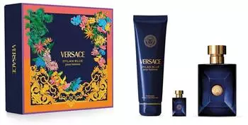 Versace Dylan Blue Pour Homme Geschenkset EdT 100ml + Duschgel 150ml + EdT 5ml