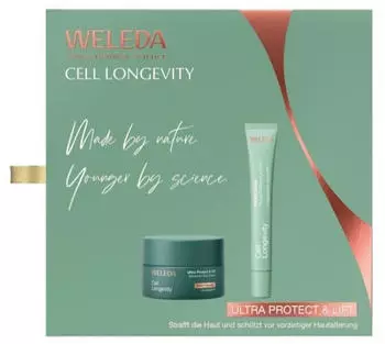 Weleda 62ml Cell Longevity Ultra Protect & Lift Set (Cream 50ml + Balm 12ml)