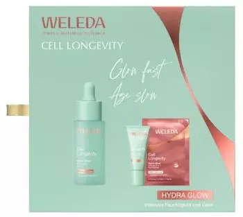 Weleda Cell Longevity Hydra Glow Set (Serum 30ml + Cream 20ml + Eye Patches 1 Paar)