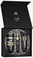 Lattafa Asad EDP 100 ml + EDP MINI 12 ml + SG 100 ml