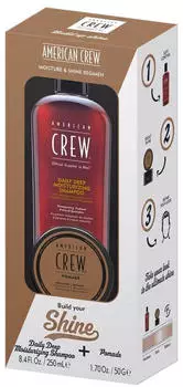 American Crew Shine Set (Pomade 50g + Shampoo 250ml)