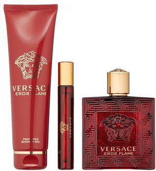 Versace Eros Flame Set (EdP 100 ml + SG 150 ml + EdP 10 ml)