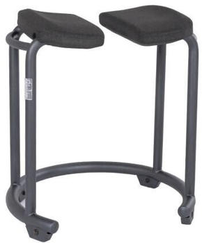 Saljol Duschhocker mit Keilsitz und Hygieneaussparung 55 cm velvet grey