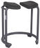 Saljol Duschhocker mit Keilsitz und Hygieneaussparung 55 cm velvet grey