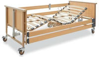 Burmeier Pflegebett DALI II Holzfederleisten, Handschalter kabelgebunden