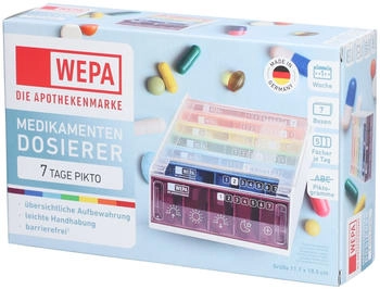 Wepa 7 Tage Pikto Medikamenten Dosierer Regenbogen