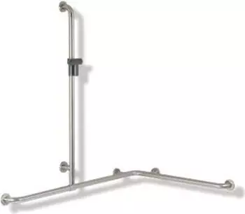 Hewi Serie 805 Classic Dusch-/Wannenhandlauf mit Brausehalterstange signalweiß (805.35.300 98)