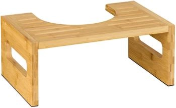 Relaxdays Toilettenhocker aus Bambus Natur (10049902)