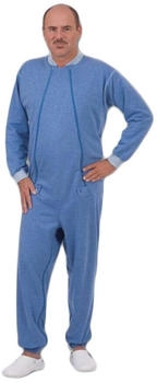 Suprima CareFunction Pflegeoverall Frontreißverschluss jeans Gr. XL 1 Stück