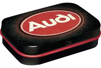 Nostalgic Art Nostalgic-Art Pillendose Audi Audi Logo Red Shine