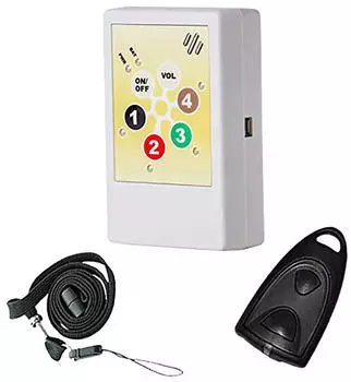 HelpLine 2.0: Portables Hausnotrufgerät mit Funk-Notruf-Halsband