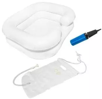 Sundo Homecare aufblasbares Haarwaschwannen-Set EXTRA