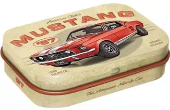 Nostalgic Art Nostalgic-Art Pillendose Ford Ford Mustang GT 1967 Red