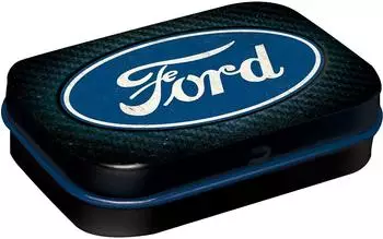 Nostalgic Art Nostalgic-Art Pillendose Ford Ford Logo Blue Shine