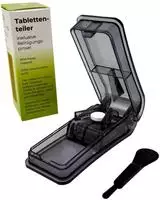 LisaCare Tablettenteiler - Tablettenscheider Schwarz 1 St
