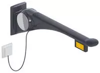 HEWI St&uuml;tzklappgriff Premium LifeSystem, links, Ausladung 900 mm, Farbe GU...