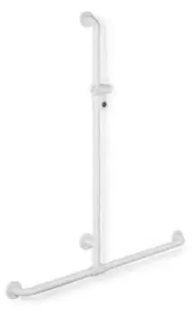 Hewi 801 Duschhandlauf 801.35.41018 962 x 1100 mm senfgelb mit Brausehalterstange