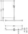 Hewi 801 Duschhandlauf 801.35.41018 962 x 1100 mm senfgelb mit Brausehalterstange
