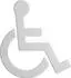 Hewi 801 Symbol Rollstuhl 801.91B03098 135x150x3mm selbstklebend matt signalweiß