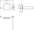 Hewi 801.51.9261L 99 Rückenstütze Fb 98 WA 150mm links 801.51.9261L 99