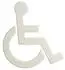 Hewi 801 Symbol Rollstuhl 801.91B03099 135x150x3mm selbstklebend matt reinweiß