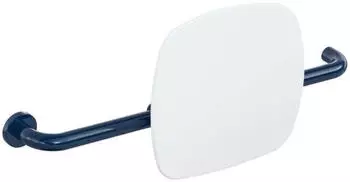 Hewi 801 R&uuml;ckenst&uuml;tze 801.51.9261L50 Wandabstand 150mm Ausf&uuml;hrung links Lehne signalwei&szlig; stahlblau