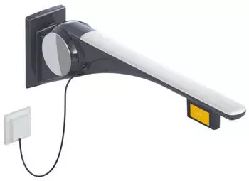 Hewi 802.50.46660 DR St&uuml;tzklappgriff Basic,750 mm echts 802.50.46660 DR