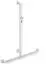 Hewi 801 Duschhandlauf 801.35.43084 1184 x 1100 mm umbra mit Brausehalterstange