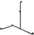 Hewi System 900 Duschhandlauf 900.35M36360CV 1250 x 947 647 mm Ausführung links schwarz tiefmatt