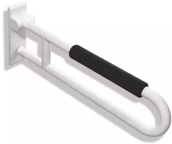 Hewi 801 St&uuml;tzklappgriff 801.50.13155 900 mm aquablau drehbar mit Armpolster