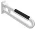 Hewi 801 Stützklappgriff 801.50.13155 900 mm aquablau drehbar mit Armpolster