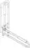 Hewi 801 Stützklappgriff 801.50.13155 900 mm aquablau drehbar mit Armpolster