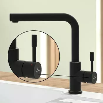Villeroy & Boch 96688006 Armaturengriff 50 x 100 mm Matt Black