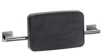 emco System2 Rückenstütze schwarz mit Wandhalterung 356721200
