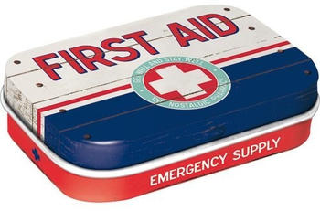 Nostalgic Art Pillendose - 4x6x1,6 cm - First Aid Blue - Emergency Supply