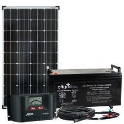 Offgridtec Solaranlage Big-L 130W 122Ah 12V