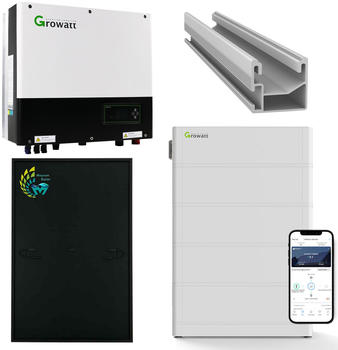 Growatt PV-Komplettanlage 10kWp mit 25 Solarmodulen und 10,2kWh Speicher (A9889436)