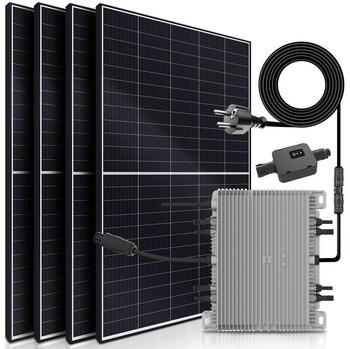 VENDOMNIA Solaranlage 2200/2000W 4 x 550Wp, Deye SUN2000G3, 5 m Schuko-Netzkabel