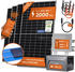 Solarway Balkonkraftwerk Set 2000W 4 x 500Wp Module + Deye M200 + Anker SOLIX E1600 + Stockschrauben
